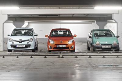 Comparaison des trois générations de Renault Twingo