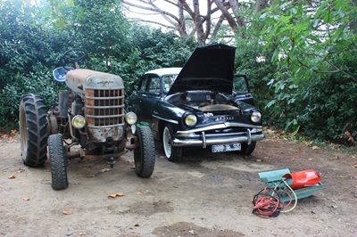 Notre Simca Aronde A90 Elysée a démarré