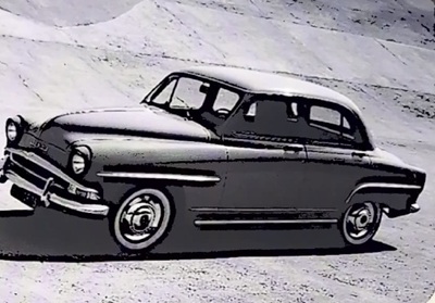 La Simca Aronde Montlhéry sur le circuit