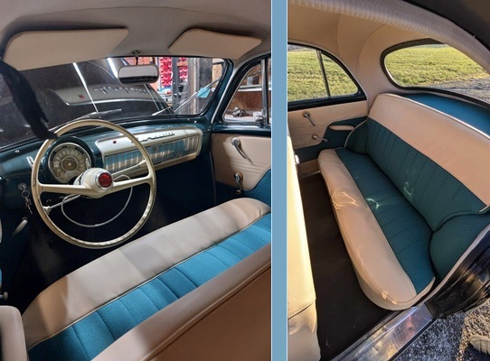 Une sellerie neuve pour notre Simca Aronde A90 par garage SAVA