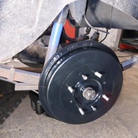 Tambour de frein rénové par garage SAVA de notre Simca Aronde 1300