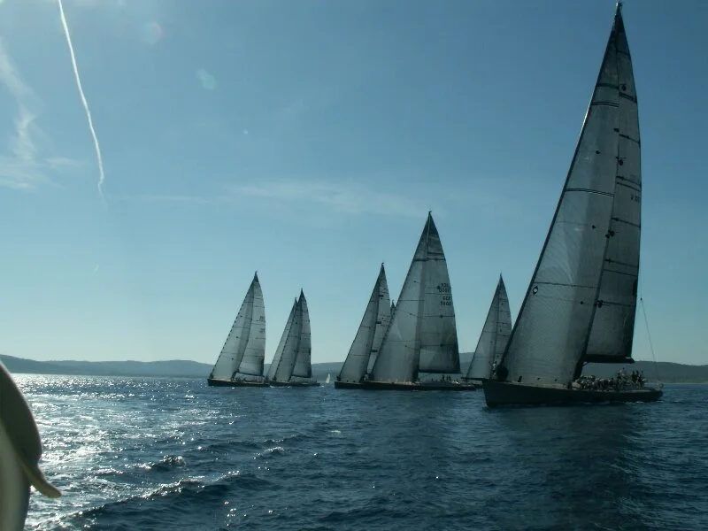 Voiliers pendant Les Voiles de Saint-Tropez