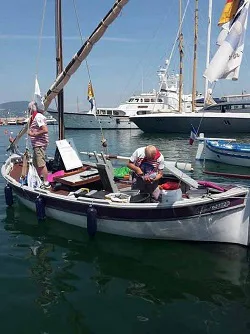 Détail de bateau traditionnel Détail d’un bateau traditionnel aux Voiles latines 2015