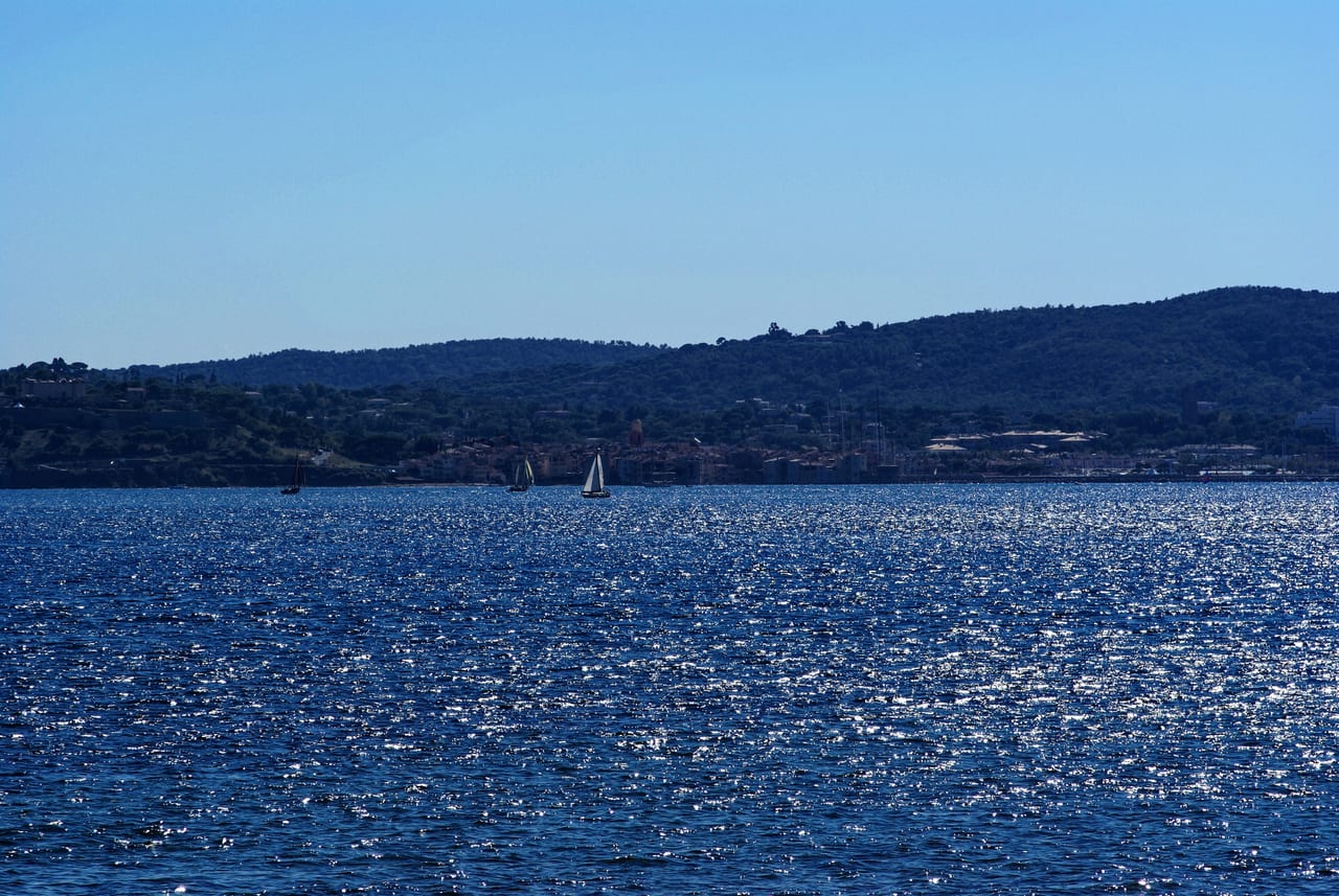 Vue de Sainte-Maxime vers le golfe de Saint-Tropez