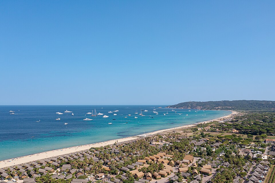 Vue de la plage de Pampelonne